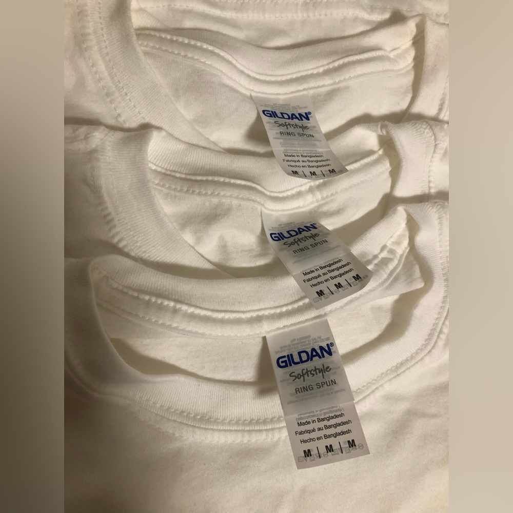 Gildan Blank Softstyle Ring Spun White T-Shirts